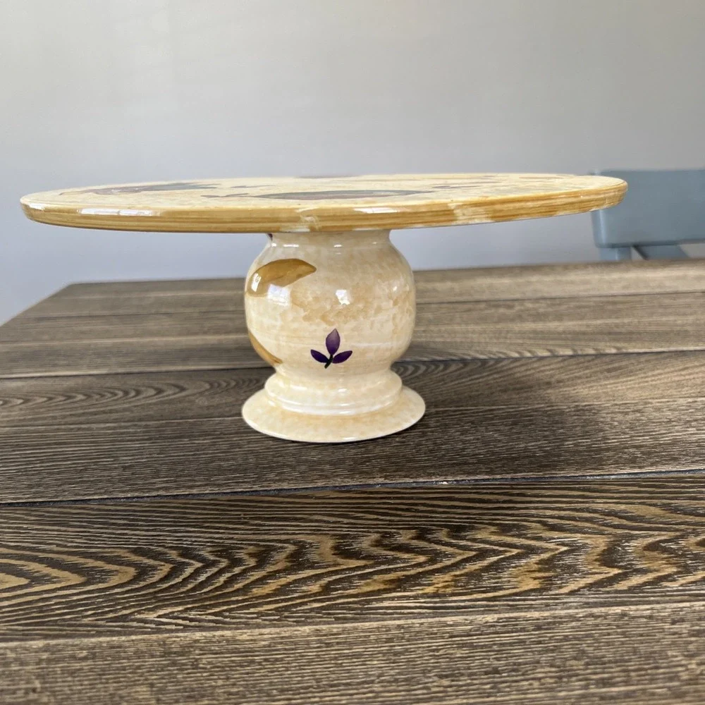 cake stand glass 12 Inches Wide